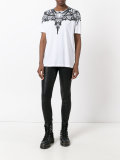 patterned collar T-shirt