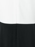 fitted contrast dress 