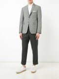 portal and anchor print blazer
