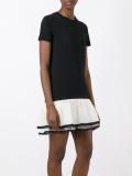 ruffled layered skirt dress
