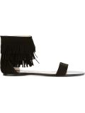 fringed cuff sandals