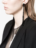 drop beaded floral earring