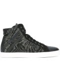 animal print hi-top sneakers