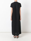 notched neckline dress