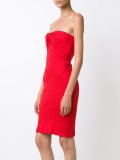 strapless fitted dress