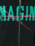 'Imagine'印花套帽夹克