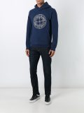 logo print hoodie