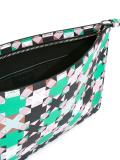 geometric print clutch