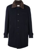 contrast collar coat