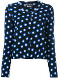 spot print cardigan