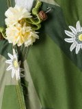 花卉几何印花披风