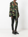 rose embroidered pyjama shirt