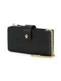 skull detail chain wallet