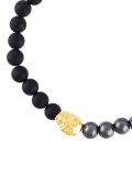 beaded skull bracelet