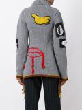 hand-knitted embroidered jumper