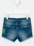 embellished denim shorts 