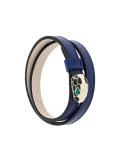 snake motif leather bracelet