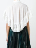 embroidered cropped blouse