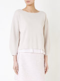 layered hem jumper