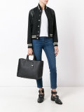 interlaced eyelets tote