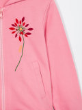 ruffled hem hoodie 