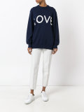 'love' pattern jumper
