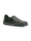 stars embossed slip-on sneakers