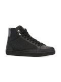textured hi-top sneakers