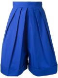 front pleat shorts