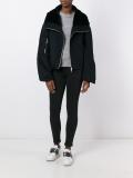 zipped bomber jacket