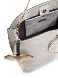 snakeskin effect tote 