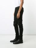 coated panel trousers 