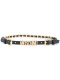 logo plaque skinny belt