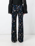 embroidered flared trousers