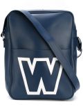 logo print shoulder bag 