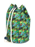 tropical print backpack