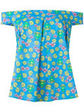 frog print blouse 