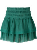 tiered mini skirt