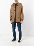 embroidered trim field jacket 