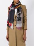 mix print scarf