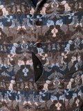 patterned sleeveless waistcoat