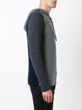 contrast sleeves hoodie 