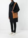 logo print shoulder bag