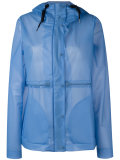 hooded raincoat