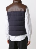 panelled padded gilet