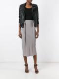 straight-cut skirt