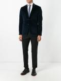 slim fit velvet blazer