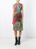 sleeveless printed dress