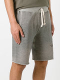 Bulldog print sweat shorts