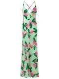 floral print silk dress